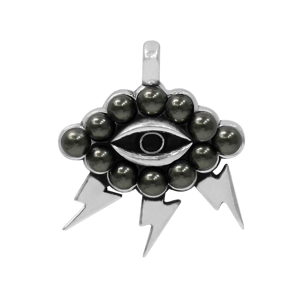 Anonymous Artisan Lightning Dark Cloud Pendant