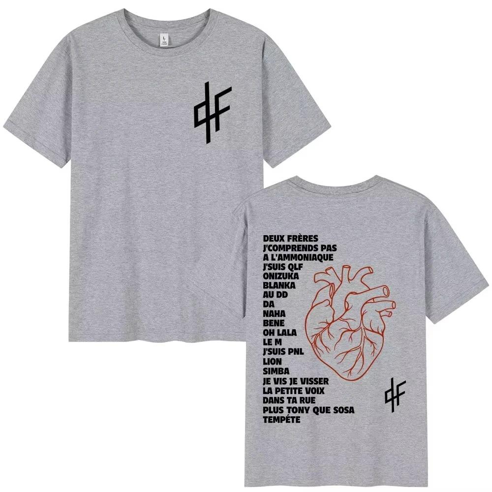 2026 Rapper PNL Le Monde Chico Album Grafik T-Shirt Unisex Damenmode Hip Hop Kurzarm T-Shirts Baumwolle Lässiges T-Shirt