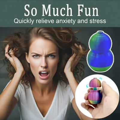 3D-gedrucktes drehbares Kürbis-Spielzeug Stress Angstabbau Spinner Kürbis Kinder Erwachsene Tragbar Leicht Mini Drehbarer Kürbis Schreibtischspielzeug