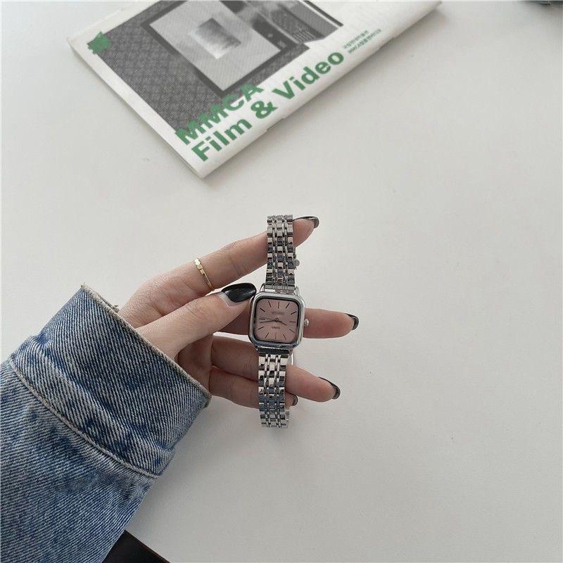 Fresh And Versatile Lavender Purple Small Dial Watch Female Exquisite Small Light Luxury Literary And Retro Quartz Watch