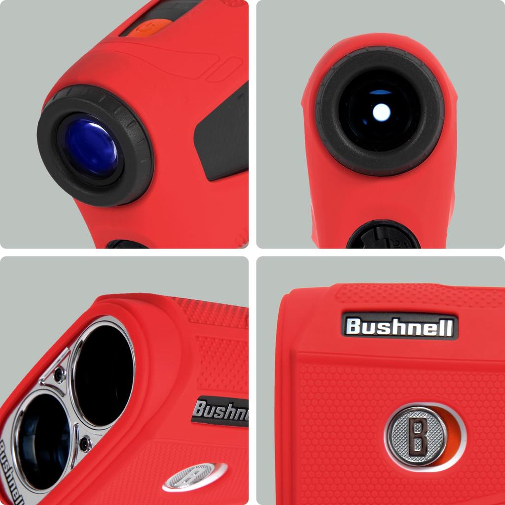 JAWEGOLF Silicone Case for Bushnell V6 and V6 SHIFT Golf Rangefinders (Red)