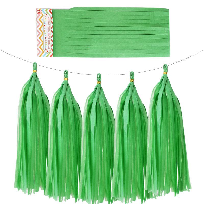 5pcs/lot Mixed DIY Tissue Paper Tassel Garland for Wedding Kids Birthday Party Decorations Baby Shower Favors Supplies