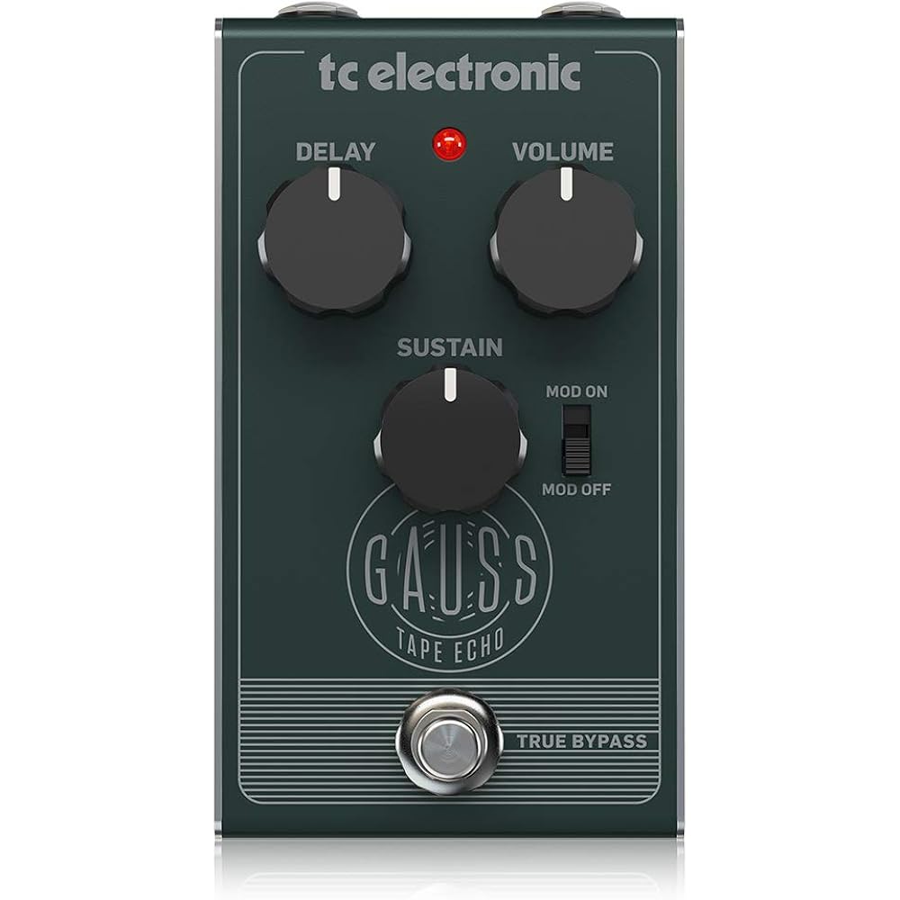 TC Electronic GAUSS TAPE ECHO Digital Tape Echo Emulation Pedal
