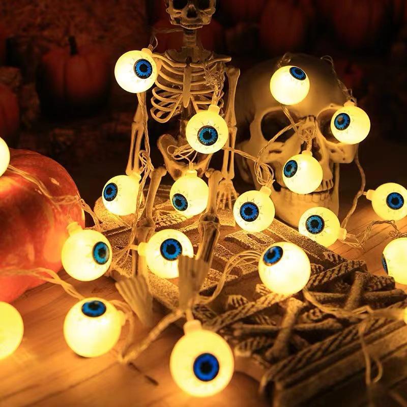 Cross-Border Halloween LED Ghost Eye Lights - Spooky Decoration for Festive Atmosphere
