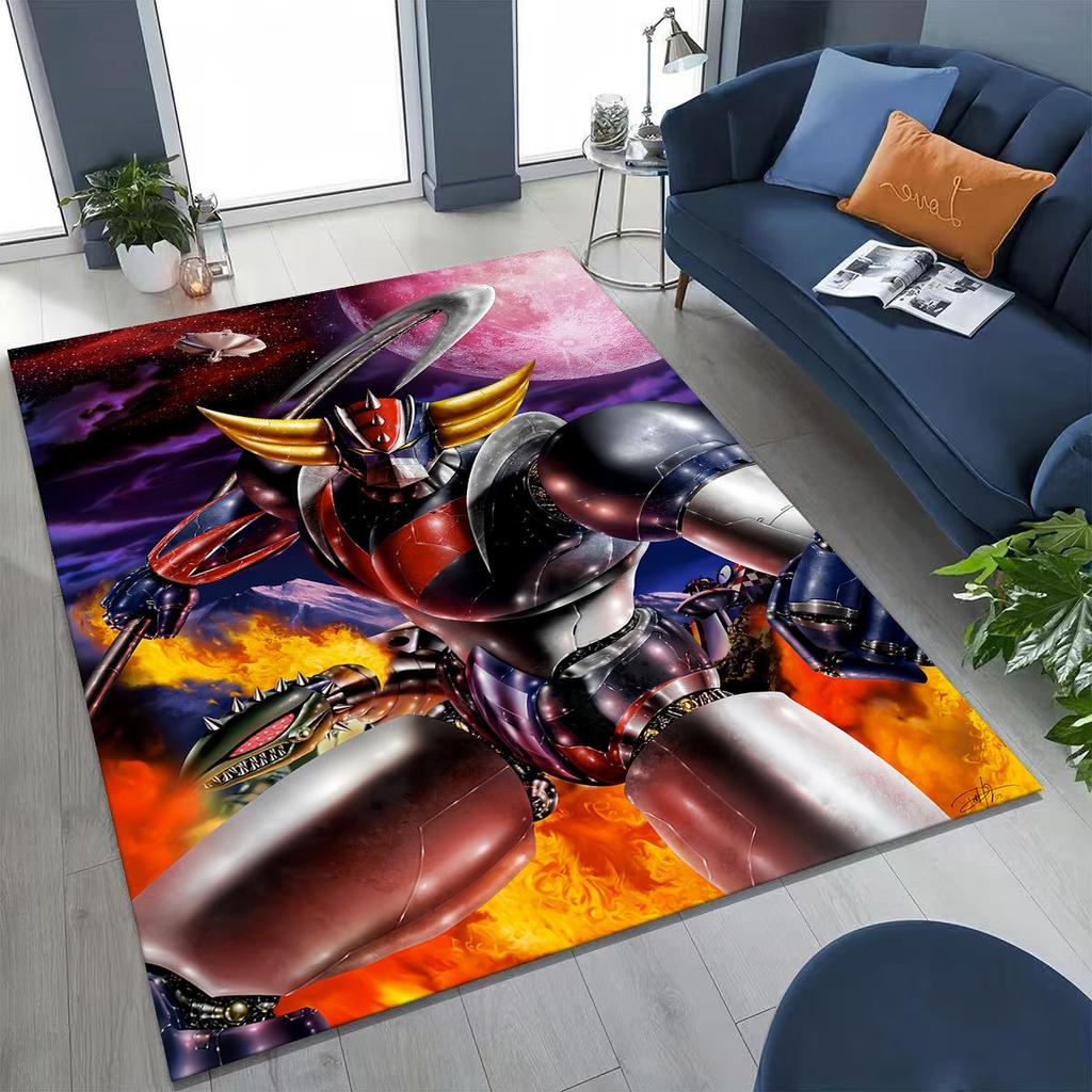 2026 New UFO Robot Grendizer U Cartoon Rug for Bedroom Living Room Sofa Home Doormat Decor,Large Kids Play Non-slip Floor Mat