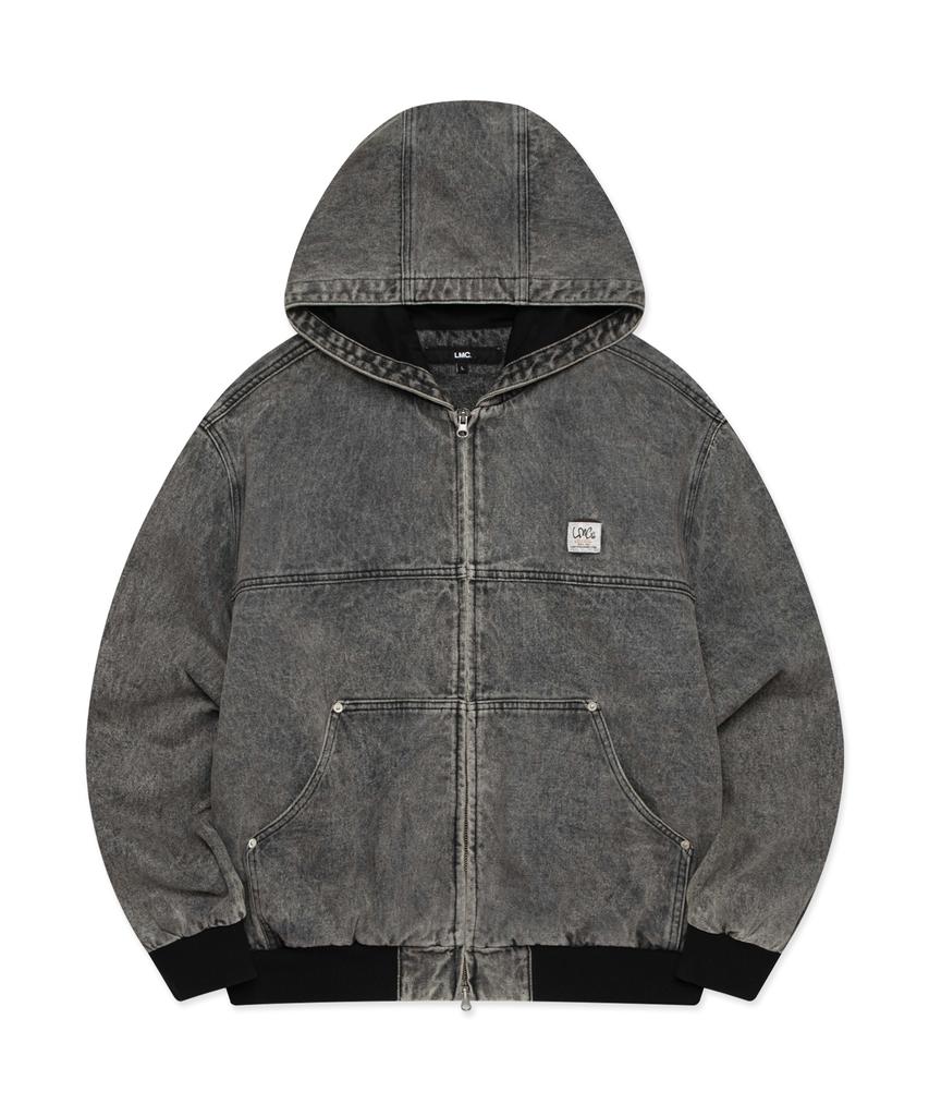 Lmc Denim Work Hoodie Jacket Gray