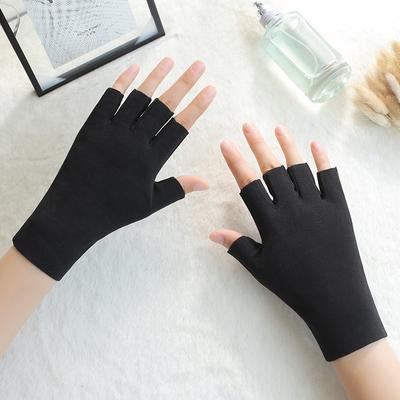 German Velvet Gloves Half Palm Touch Screen Warm Dew Finger Cold Versatile Men And Women Driving Adult Typing And Writing