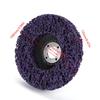 Hilitand 5Pcs Poly Strip Wheel Disc Paint Rust Removal Tool Clean Quality Angle Grinder Discs 10000rpm 60# (Purple)