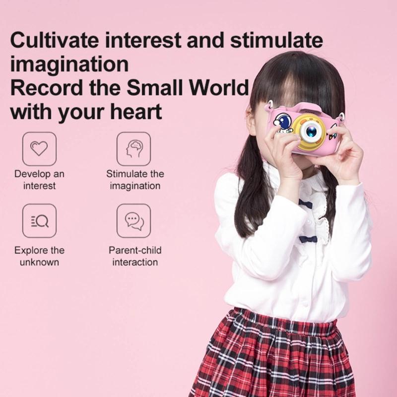 X9 Kid Digital Camera 2000W Pixels 1920x1080P Photos Video Recorder for 3-12 Years Old Girl Boy Built-in 400mA Battery