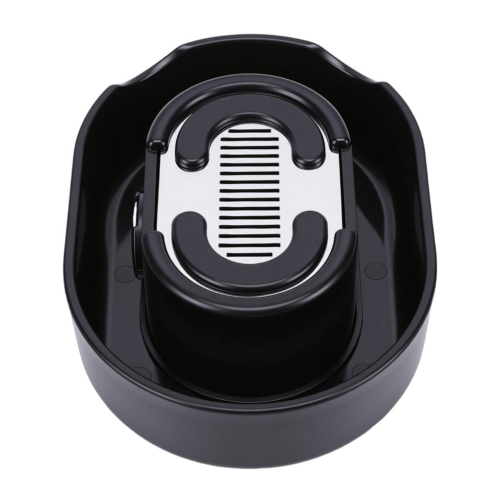 Manual Beard Trimmer Rinser Push Type Quick Cleaning Universal Shaving Tool Rinser Cleaner Black