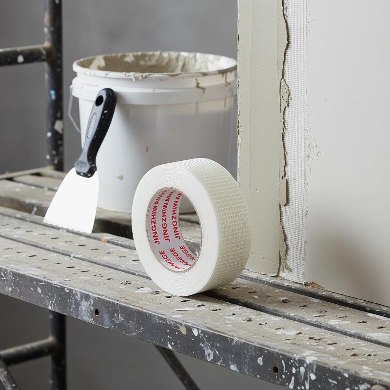Glass Fiber Self Adhesive Mesh Tape 30M X 2 Roll Wall Crack Repair Durable Thermal Tape for Home Decoration Projects