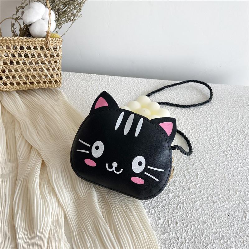 Bag Cat Crossbody Polychrome Children Cartoon Mini Shoulder Bag Shopping Wallet