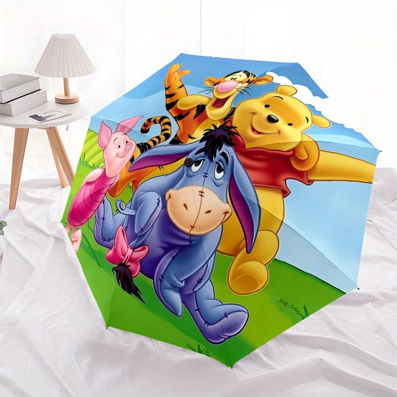 1pc Winnie and Friends Pattern Umbrella, Fashionable, Personalized, High-Value Folding Umbrella, a Must-Have for Summer, 8-Rib Durable Iron
