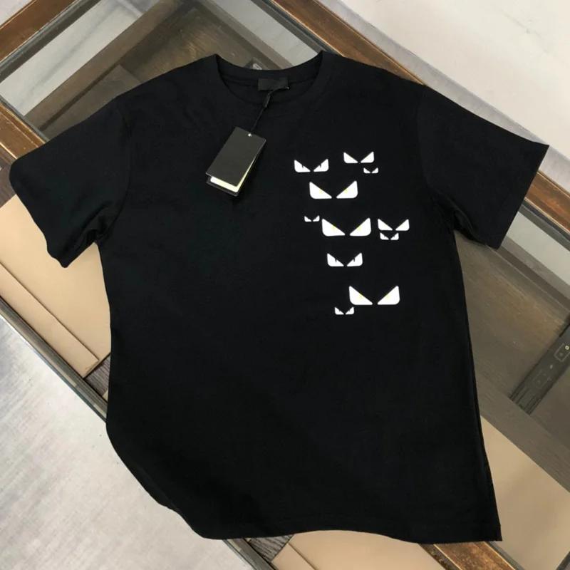 

Летняя модная мужская футболка в стиле ретро с принтом из 100% хлопка с круглым вырезом и маленькими глазами, повседневная футболка для фитнеса и улицы S бежевый