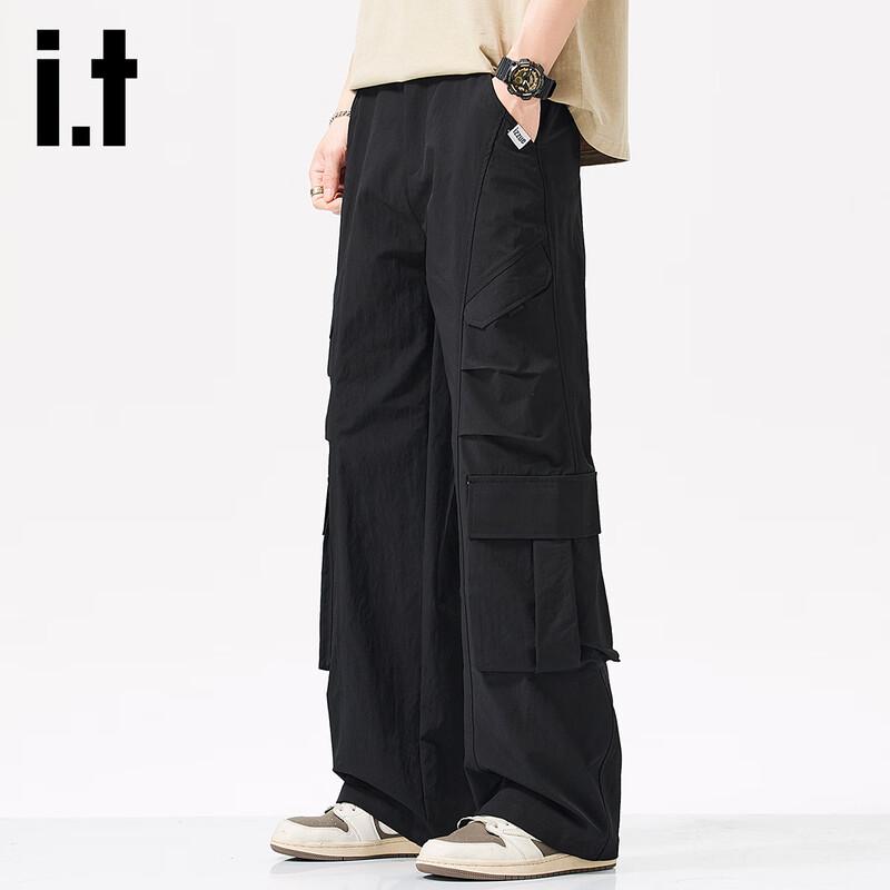 izzue it Men's American Style Multi-Pocket Cargo Pants