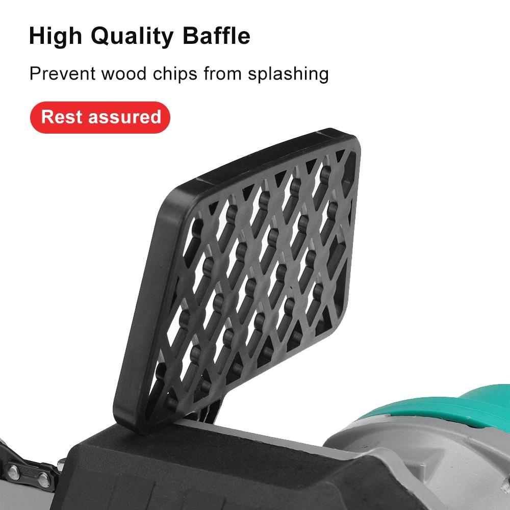 288VF 8 Inches Rechargeable Brushless Electric Saw Chainsaw Wood Cutter Garden Woodworking Power Tools For 18V Battery