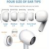 4 Pairs Silicone Ear Tips & 2in1 Earphone Cleaner Brush Tools for Airpods Pro 1 2 Earphones Wireless Noise Reduction Pad BT Earp