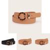 Leatherlike Belt For Women With Alloy Buckle And Geometric Design For Casual Wear