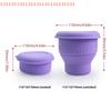 Multifunction Silicone Folding Makeup Brush Cleaning Cup Cleaning And Drying Storage Cup Beauty Cosmetic Brush Scrub Cup