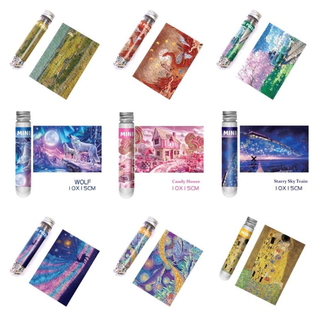 150PCS/Set Oil Painting Landscapes Jigsaw Decompression Educational Toy  for Adult Children