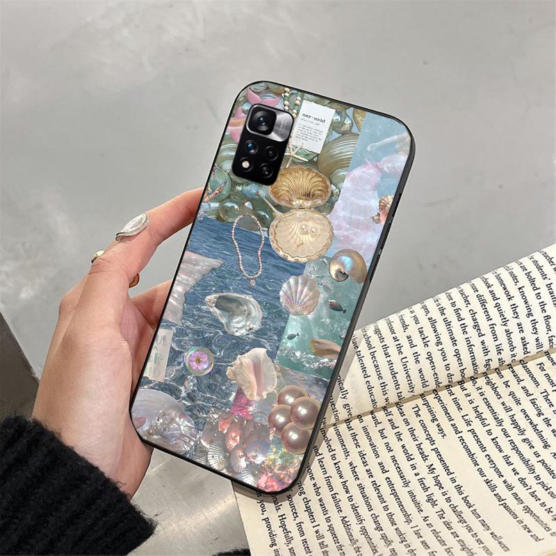Phone Case For Xiaomi Poco C71 15T 14T Pro Redmi note 15 14 14 13 Pro Redmi A5 15C 13C Shell pearl