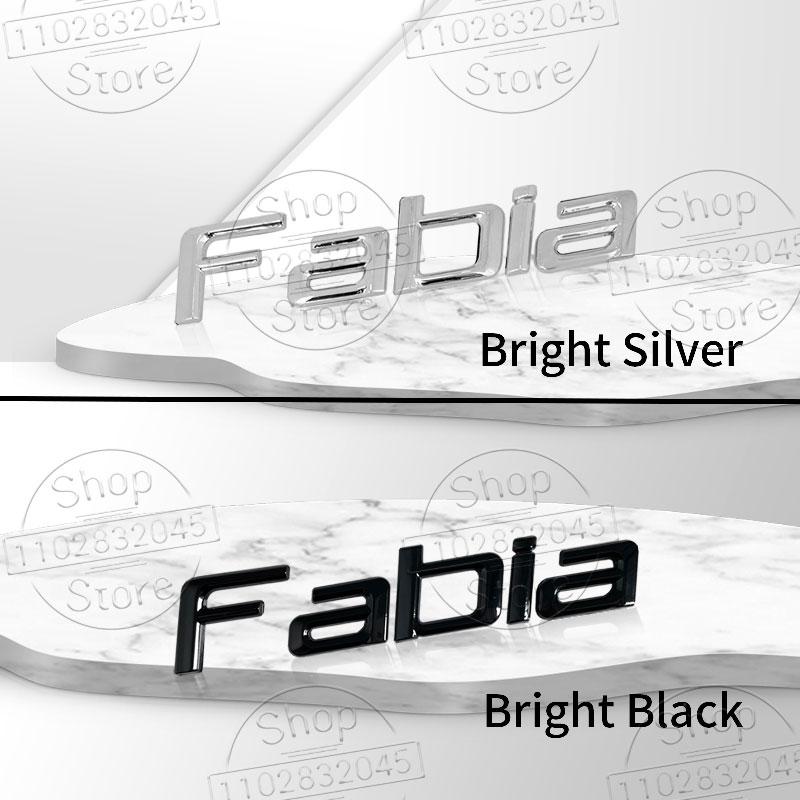 FSNK8 3D Car Decor Fender Emblem Trunk Decal Sticker For Skoda 4x4 Kodiaq Superb Octavia Karoq Kamiq Yeti Karoq Fabia Accessories