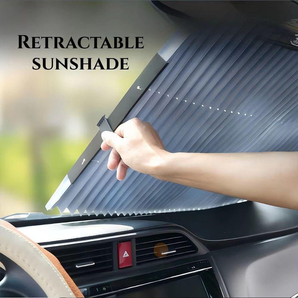 Retractable Set Car Sunshade Foldable Design Windshield Sun Shade Sun Visor Covers Rear Window