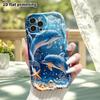 Phone Case: 2D Flat, Fits iPhone 12Pro, 13, 14, 15, 16, 17, 18, Phone Decoration, Dolphin Bubbles, Perfect Christmas or Halloween Gift