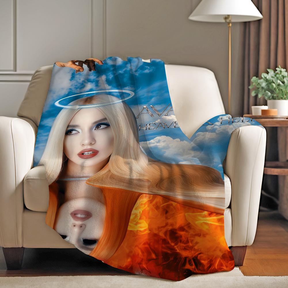 Americká zpěvačka Ava Max Deku na pohovku Kancelář Postel Letadlo Cestování Spánek Čtení Relaxace Kempování Měkké A Teplé