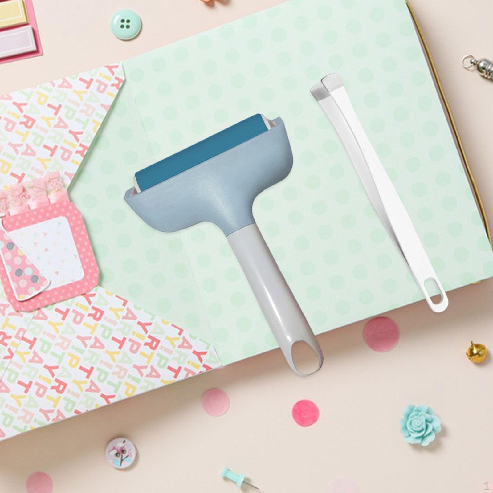 

Набор инструментов для снятия пинцета и валика Brayer для штамповки синий