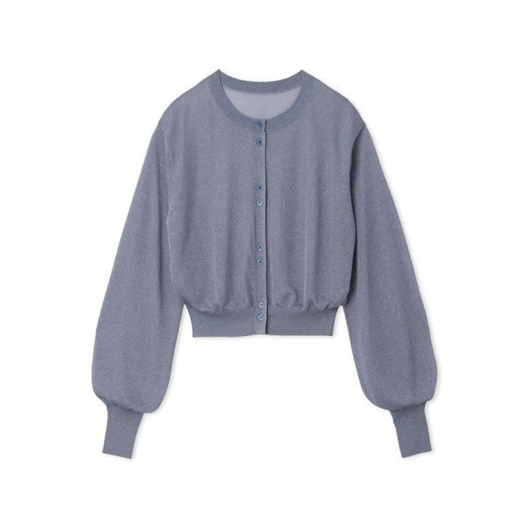 LILY BROWN sheer lame knit cardigan