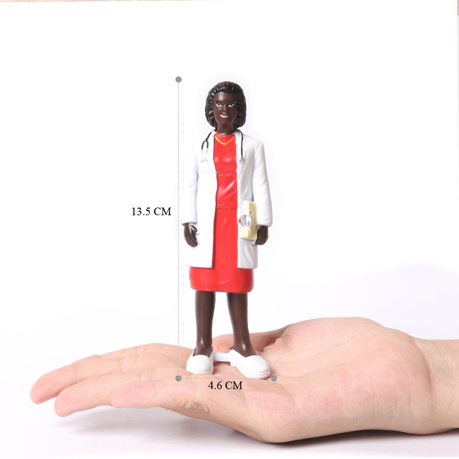 People Miniature Figures Blue collar White collar Firefighter Police Doctor Soldier Fireman Chef Teacher Action Figure Kids toys