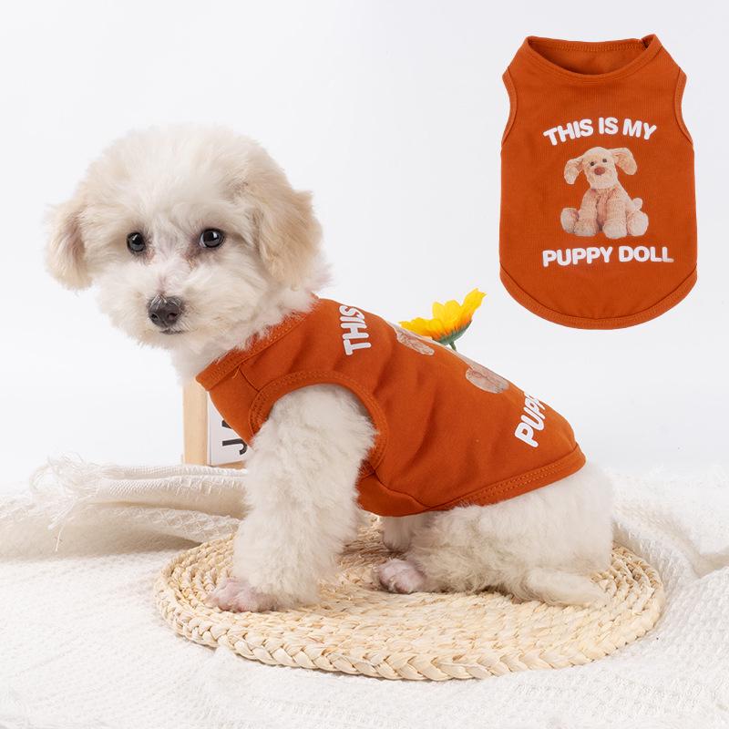 

Teddy Dog & Cat Pure Cotton Vest 2025 - Small Pet Belly Wrap M (Chest 43cm, Back 31cm) for 2.5-4.1 kg