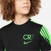Nike CR7 Dri-Fit Academy 23 Bokstavtrykket Rund hals Casual Kortermet T-skjorte Barn Topper Svart FN8427-010