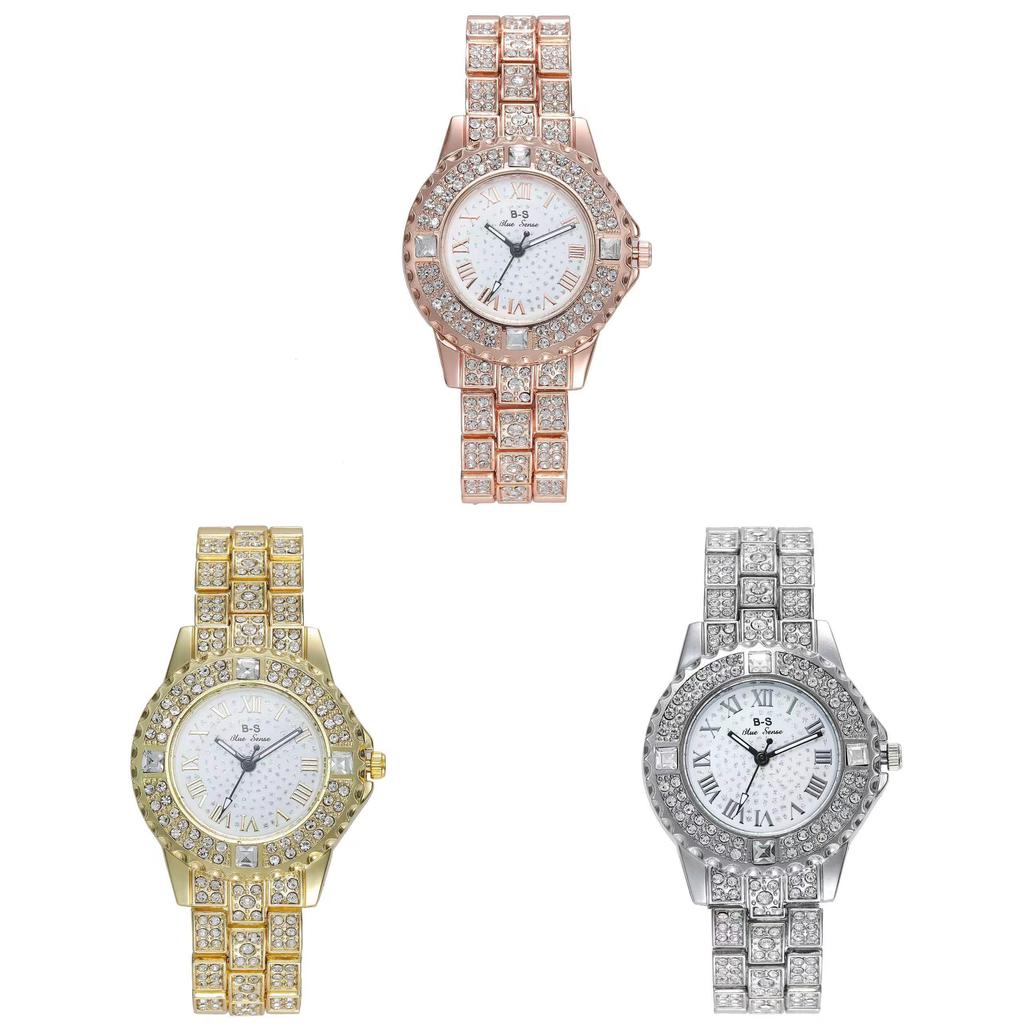Elegant Ladies Jewelry Watch With Crystal Dial For Casual Wear