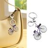 Sporty Couple Bike Keychains Metal Construction Crystal Ideal For Anniversary Gifting