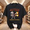 Autistic Funny Skeleton Meme Graphic T Shirt Men Gothic Retro T Shirts Male O-Neck Short Sleeve