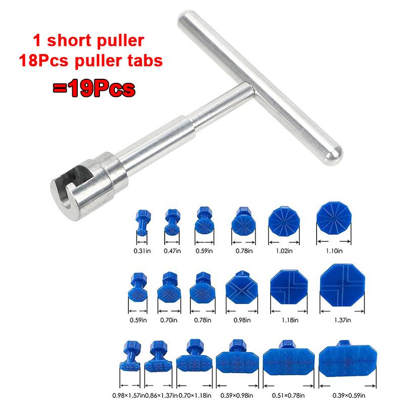 

Универсальный автомобильный инструмент для ремонта провисания градовой ямы, вмятина, металлический Т-образный комплект присосок для автоматического удаления вмятин, вкладки для ремонта листового металла