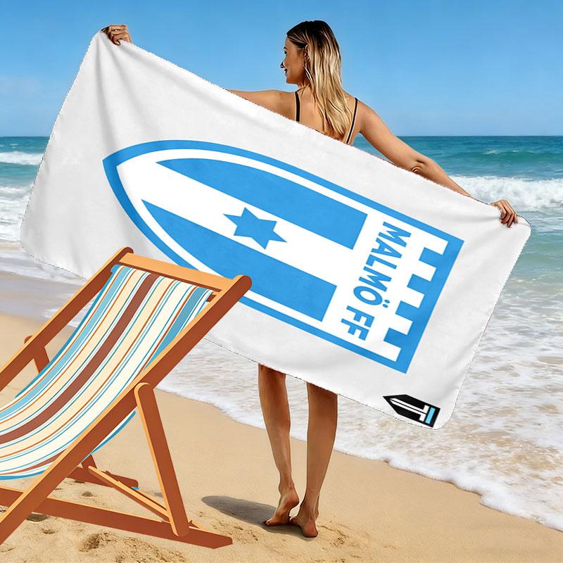 Malmö FF Print Beach Towel, Large Soft Quick Dry Towel for Beach Camping Swimming