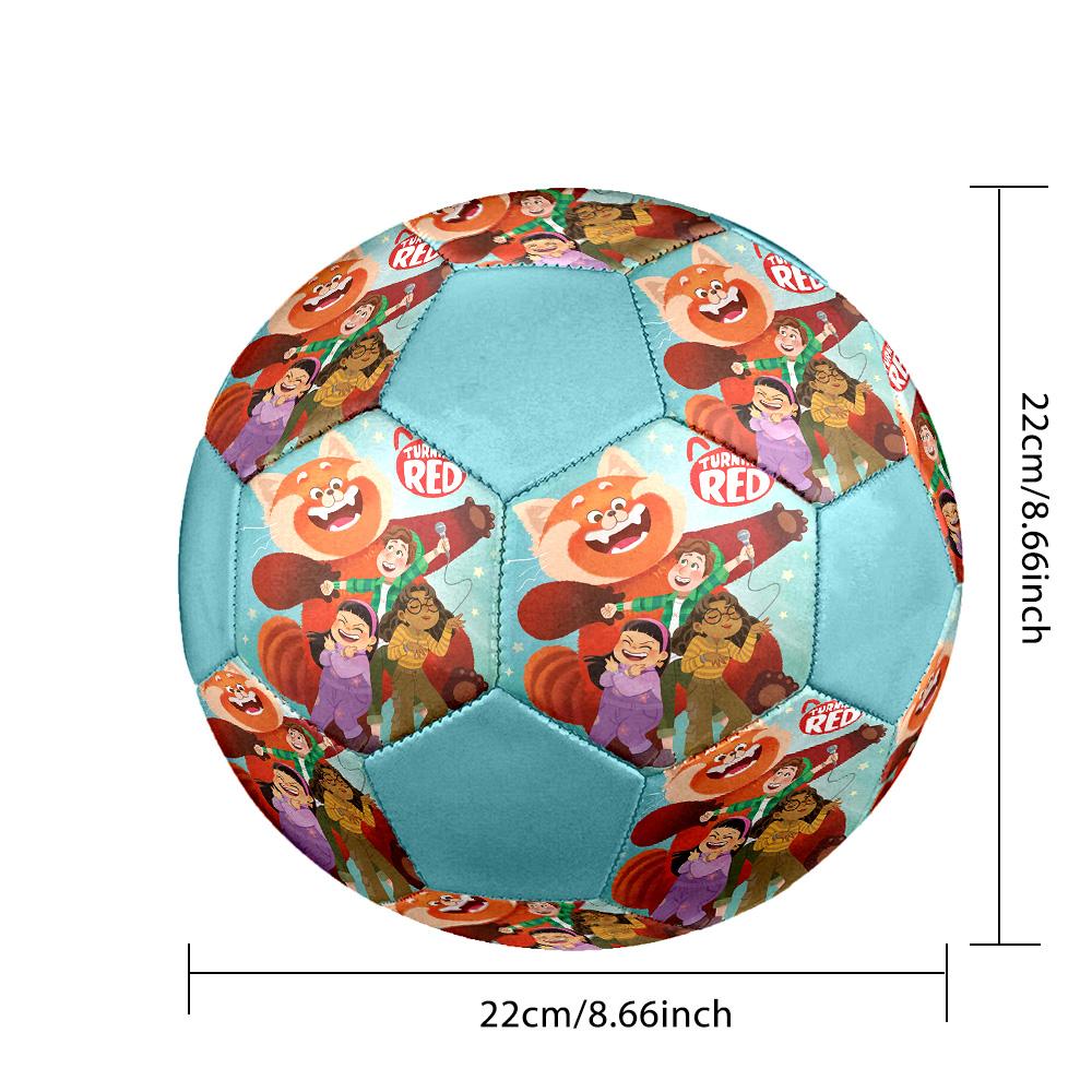 Cartoon Red Panda Indoor Soccer Ball Colorful All Ages Size 5 Machine Stitched PVC Competition Ready Durable High-Bounce