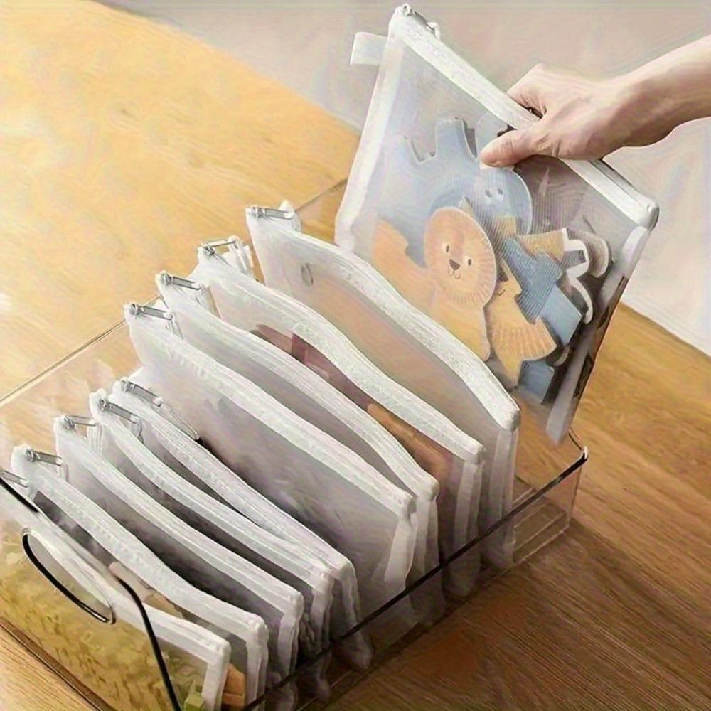 3pcs Large Capacity Mesh Organizer - Toy Puzzle Storage Bag Divine Bag, Desktop Paper Organizer, Durable Storage Solution