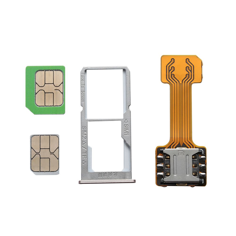 Universal TF DIY Hybrid Sim Slot Dual SIM Card Adapter Nano Cato For Micro SD Extender