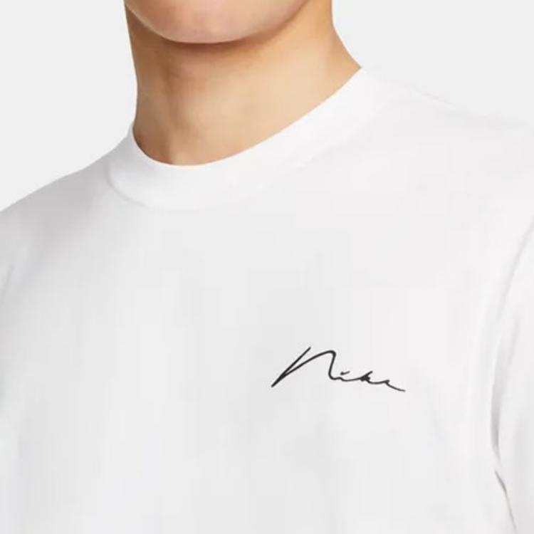 Nike SB Back Print Crew Neck T-Shirt Men Tops White DR7768-100