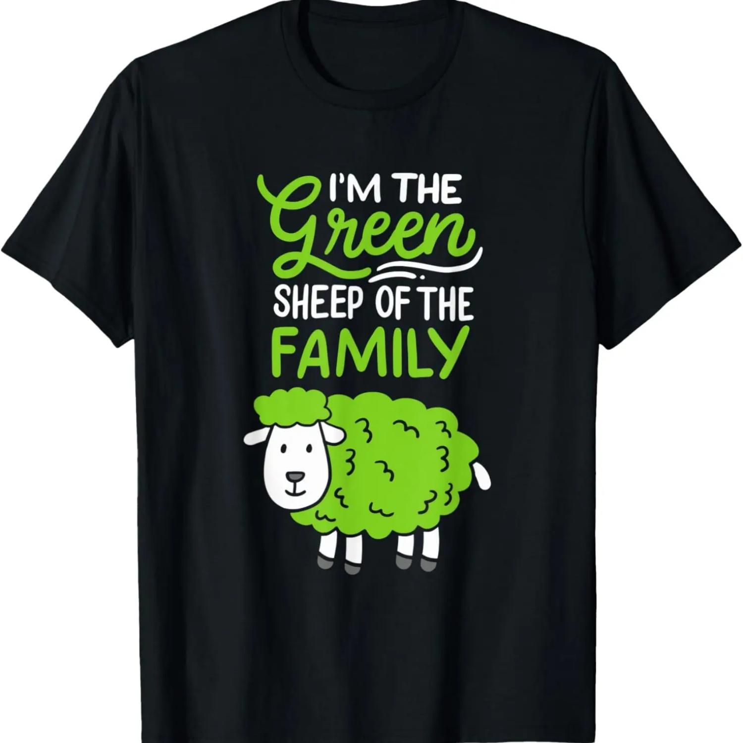 

Sheep_ I m The Green Sheep Of The Family T-Shirt S чёрный