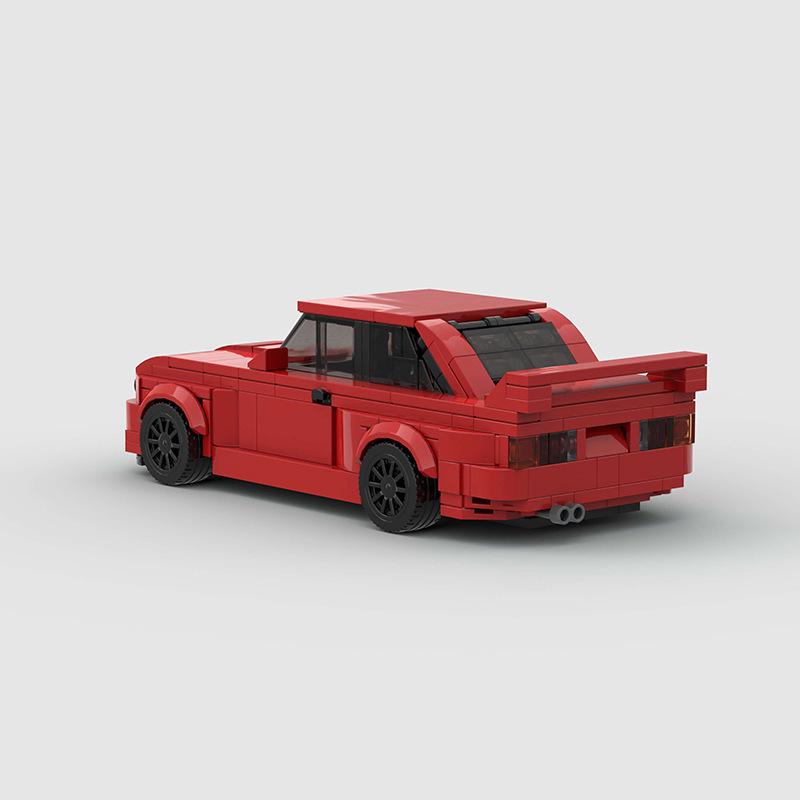 Red Sports Car DIY Puzzle: Compatible Lego Small Bricks Educational Building Blocks Toy for Children