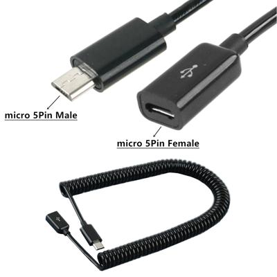 Durability Micro USB Cable for Micro USB Devices Charging Cord Solder Joints Spring Spiral Cable Sync & Charging
