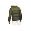Nike Down Jackets Men's Green Hooded Moderate Quilted Down Jacket DD6796-326