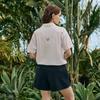 CHALLENGER Women'S Cooling Tricot Embossed Mesh Mix Collared Short Sleeve T-Shirt White