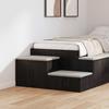 Storage Cabinet 2 pcs Black Oak Effect