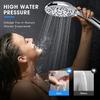 9 Spray High Pressure Handheld Showerhead Set Ionic Shower Head with Hose and Bracket Modern Chrome Bathroom